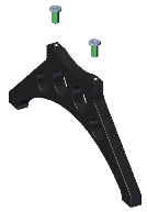 Steel track support for flexible trackway