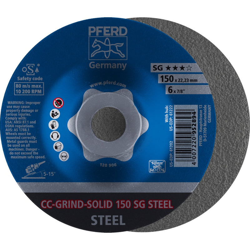 PFERD CC-GRIND-sliprondell CC-GRIND-SOLID 150 SG STEEL