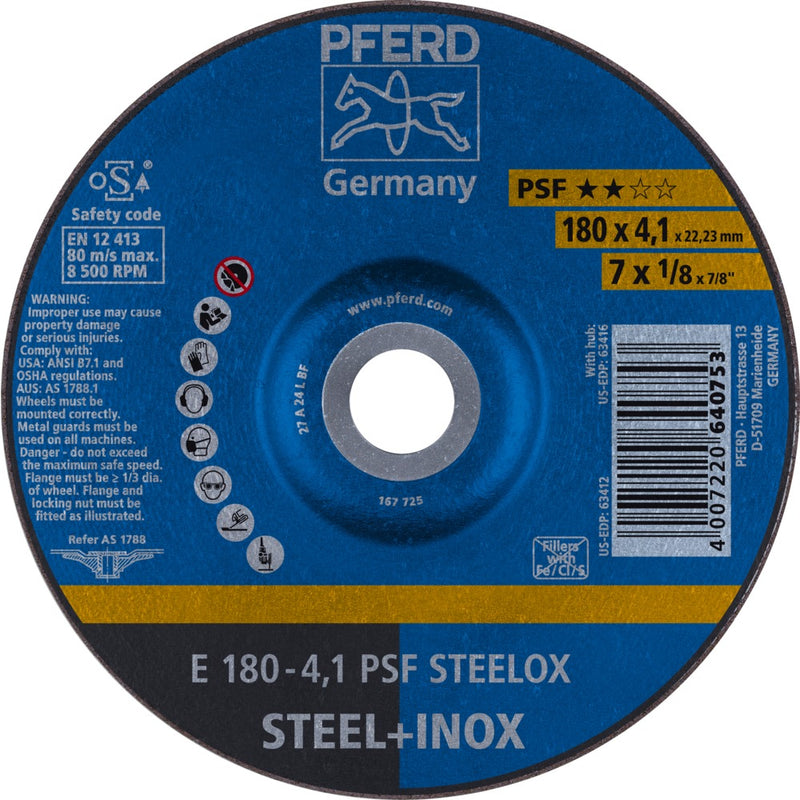 PFERD Navrondeller E 180-4,1 PSF STEELOX