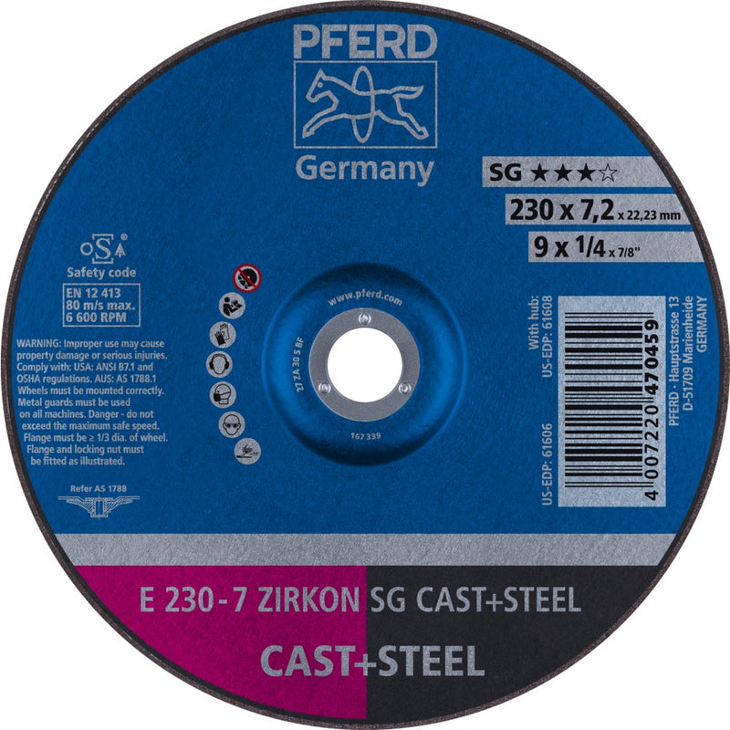 PFERD Navrondeller E 230-7 ZIRKON SG CAST+STEEL