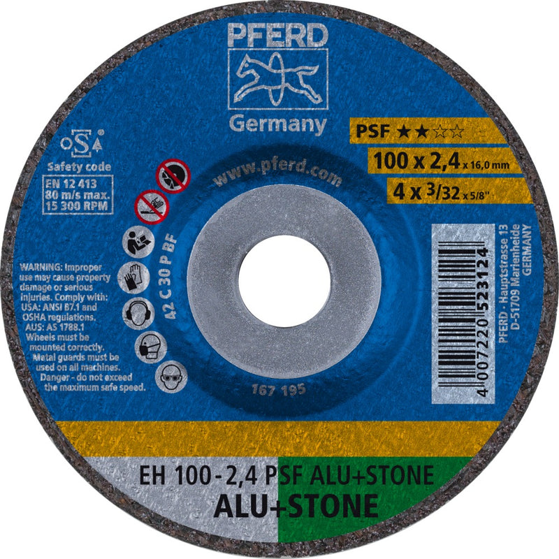 PFERD Kapskivor EH 100-2,4 PSF ALU+STONE/16,0