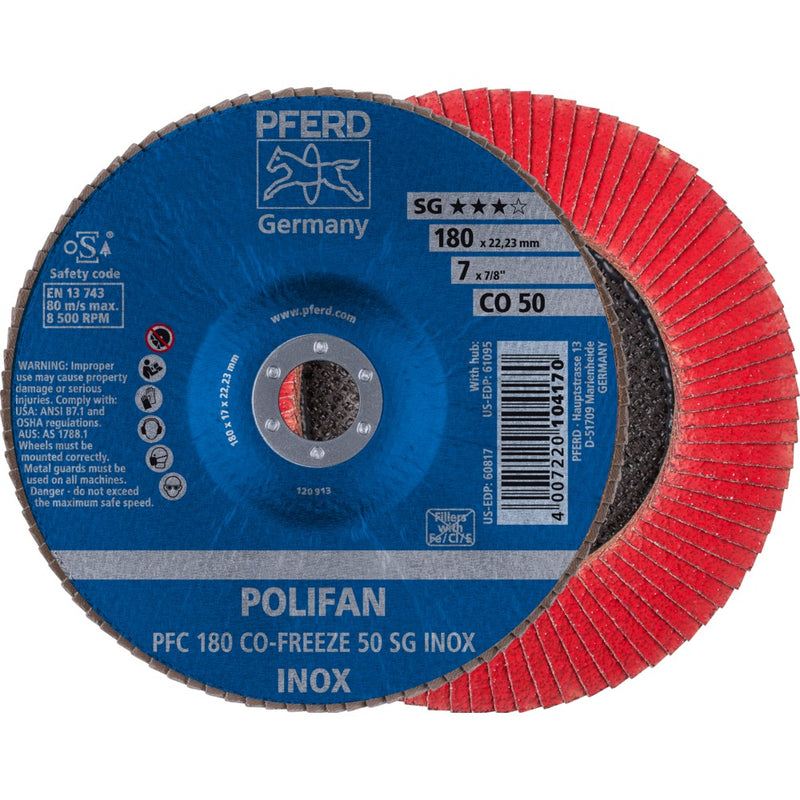 PFERD POLIFAN-lamellrondell PFC 180 CO-FREEZE 50 SG INOX