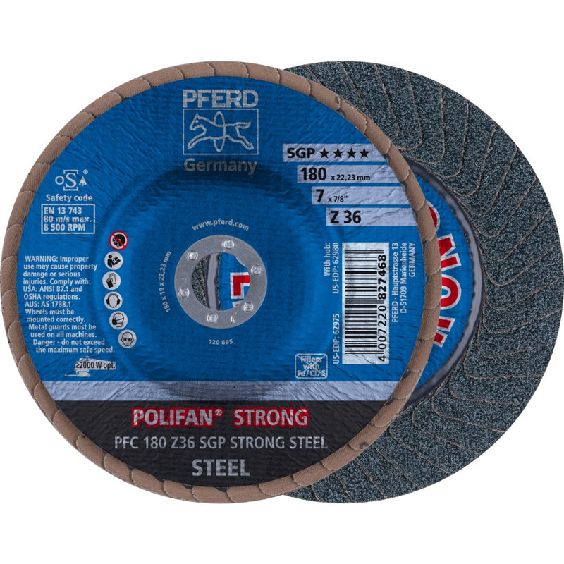 PFERD POLIFAN-lamellrondell PFC 180 Z 36 SGP STRONG STEEL